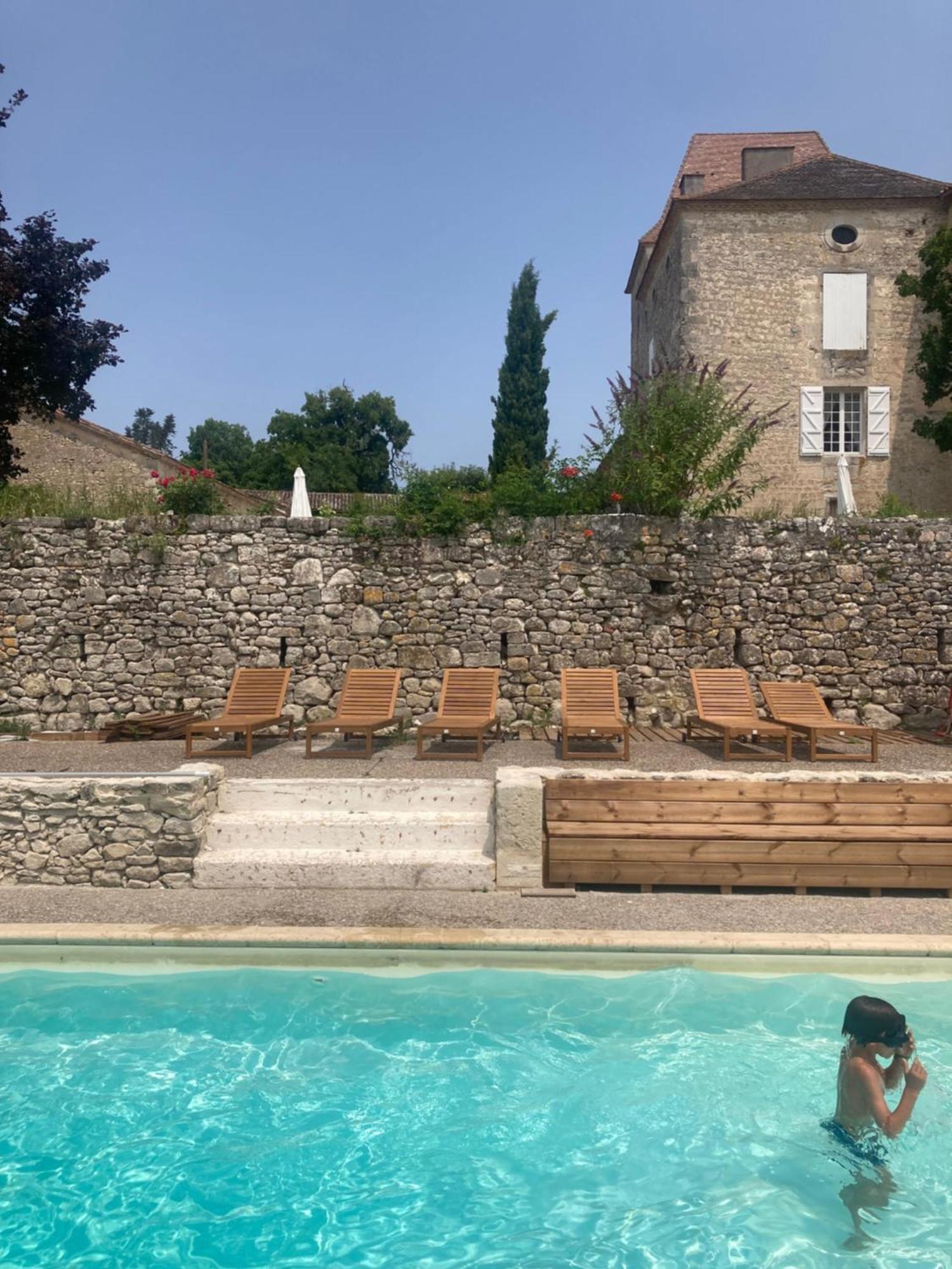 Chateau Barayre - Beautiful 12Th Century Castle With Pool And Large Garden Laussou Exterior foto